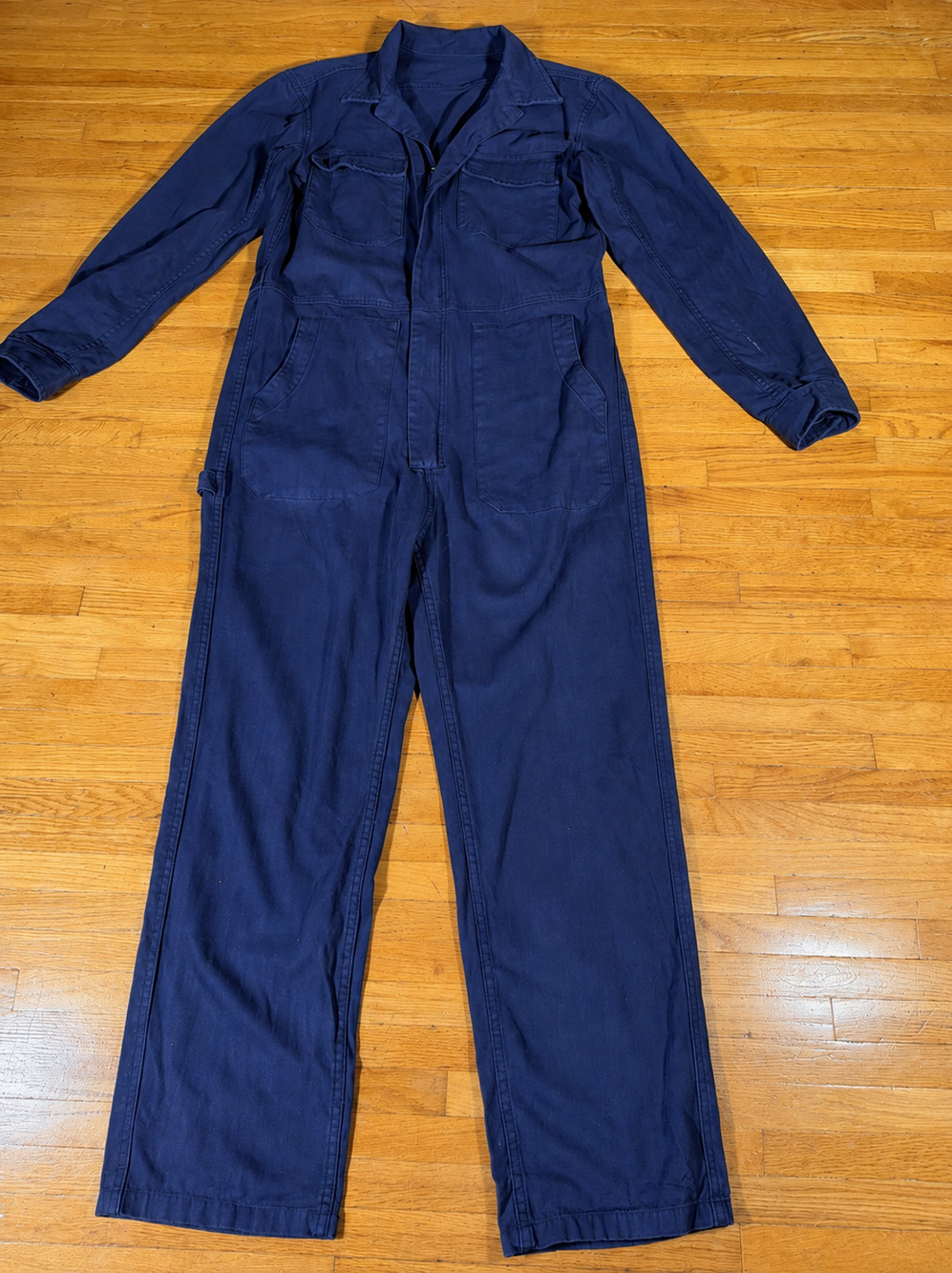 Navy Blue Utility Coveralls Jumpsuit Estimated Women’s M/L Workwear